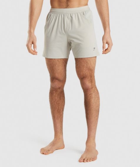 Men's Gymshark Studio Shorts Light Grey | NZ 8OGBRH